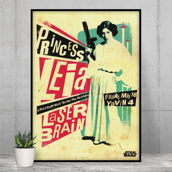 Star Wars Poster - Princess Leia - Movie Concert Posters