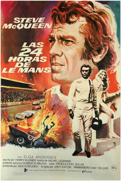 Steve McQueen - Movie Poster - The Man and Le Mans - Spanish Version #5