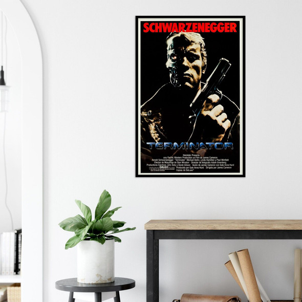 Terminator - Movie Poster - Arnold Schwarzenegger - Spanish Version