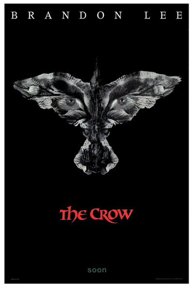 The Crow - Brandon Lee - Movie Poster - 1994 - Teaser