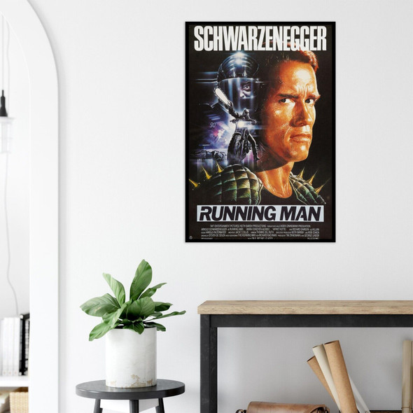 The Running Man - Movie Poster - Arnold Schwarzenegger - US Version #2