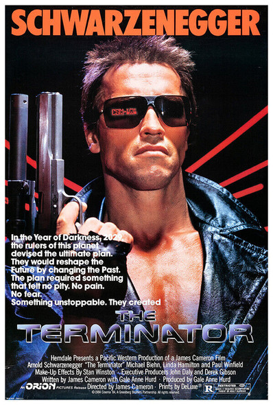 The Terminator - Movie Poster - Arnold Schwarzenegger - US Version