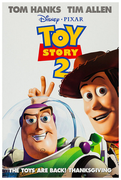 Toy Story 2 - 1999 - Pixar - Disney - Movie Poster - US Release Teaser #1