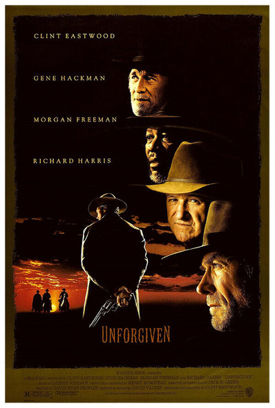 Unforgiven - Clint Eastwood - Movie Poster - US Version