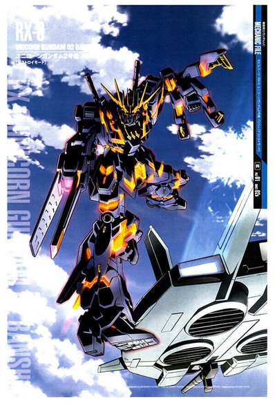 Unicorn Gundam - Gundam Mechanical Poster - Japanese Anime Poster