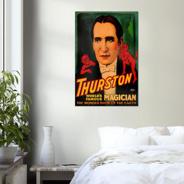 Vintage Magician Poster – Thurston #1 – Magic themed Wall Art Print