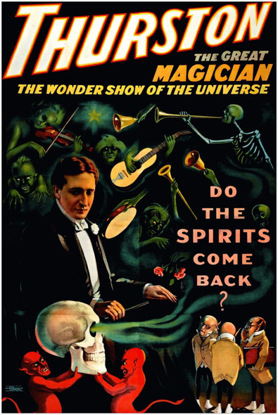 Vintage Magician Poster – Thurston #2 – Magic themed Wall Art Print
