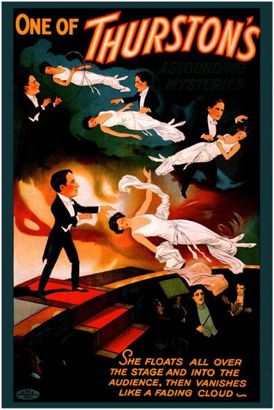 Vintage Magician Poster – Thurston #4 – Magic themed Wall Art Print