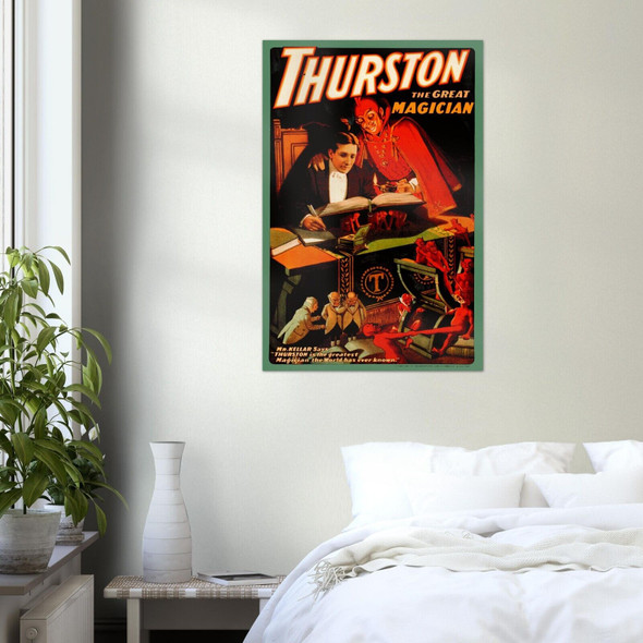 Vintage Magician Poster – Thurston #5 – Magic themed Wall Art Print