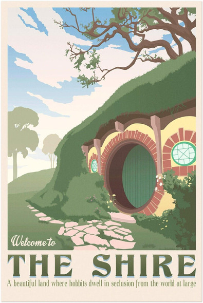 Welcome to the Shire - Lord of the Rings - Travel Poster