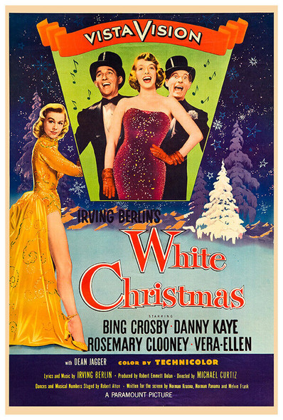 White Christmas- 1954 - Christmas Holiday Movie Poster - US Version #2