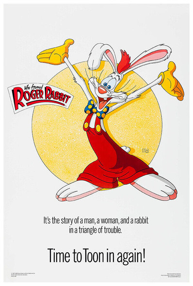 Who Framed Roger Rabbit - Disney - Movie Poster - 1998 - US Release Alternate #1