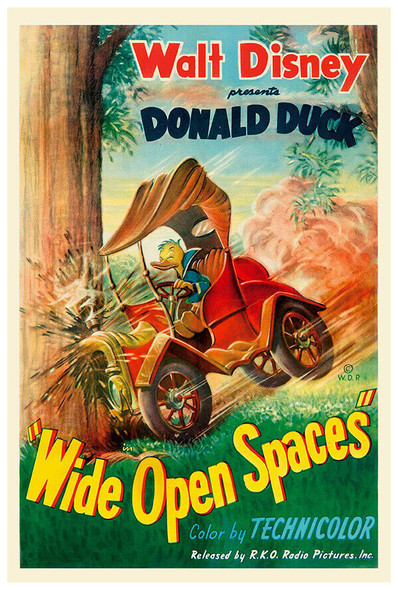 Wide Open spaces - Donald Duck  - 1947 - Disney - Movie Poster