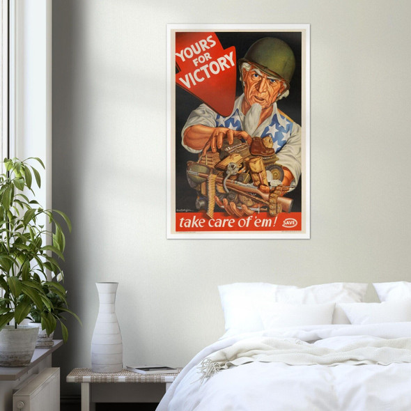 Yours For Victory - World War 2 Poster - WW2 Vintage War Posters