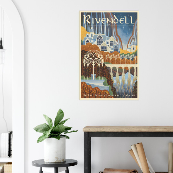 Rivendell - The Last Homely Place - Lord of the Rings Poster