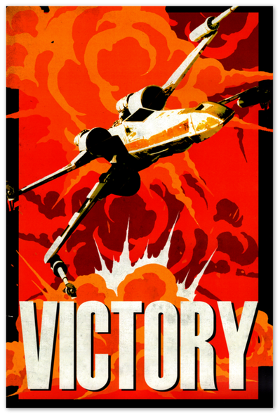 Star Wars Poster - X-Wing Victory- Movie Posters