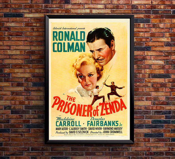 The Prisoner of Zenda - 1937 - Movie Poster - US Version