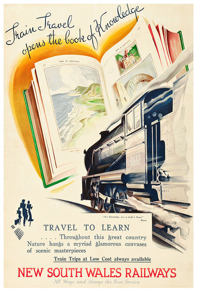 1930s - South Wales Railway - Vintage Travel Poster