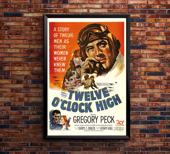 Twelve Oclock High - 1949 - Gregory Peck - Movie Poster