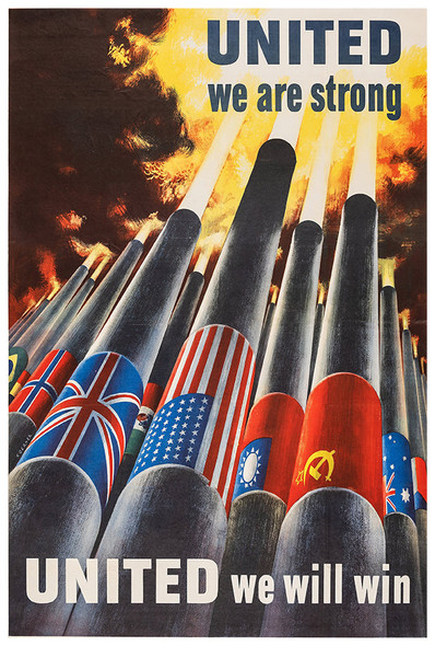 United We Are Strong - WW2 Poster