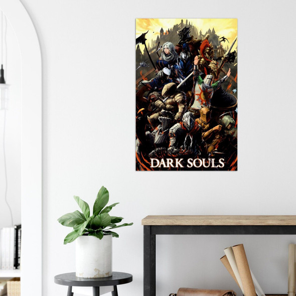 Dark Souls Poster #4 Video Game Print Gaming Dark Souls Wall Art