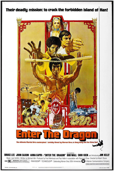 Enter the Dragon - Bruce Lee Movie Poster - US Release Version
