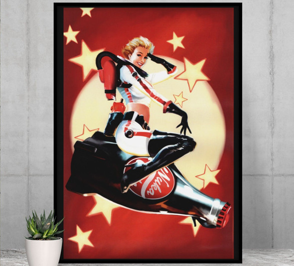 Fallout Poster Nuka Cola Cowgirl Girl Pin Up Video Game Poster Gaming