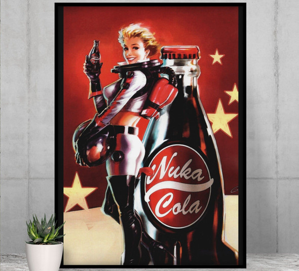 Fallout Poster Nuka Cola Space Girl Pin Up Video Game Poster Gaming
