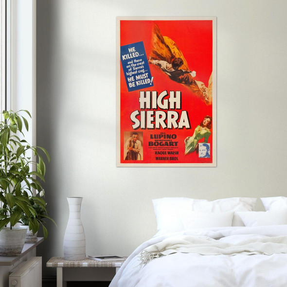 High Sierra - Vintage Movie Poster - Humphrey Bogart - Film Noir