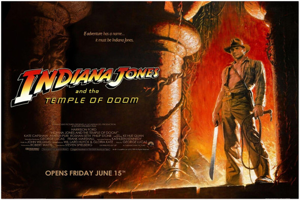 Indiana Jones and Temple of Doom - Movie Poster - Teaser #1