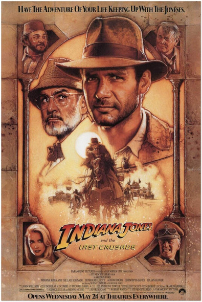 Indiana Jones and the Last Crusade - Movie Poster - Teaser #1