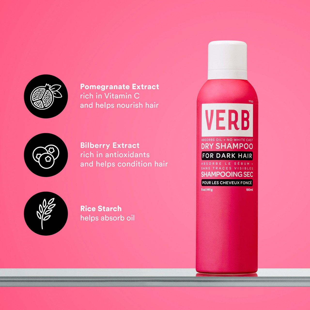 Verb Jumbo Dark Dry Shampoo 10 oz S/O 25