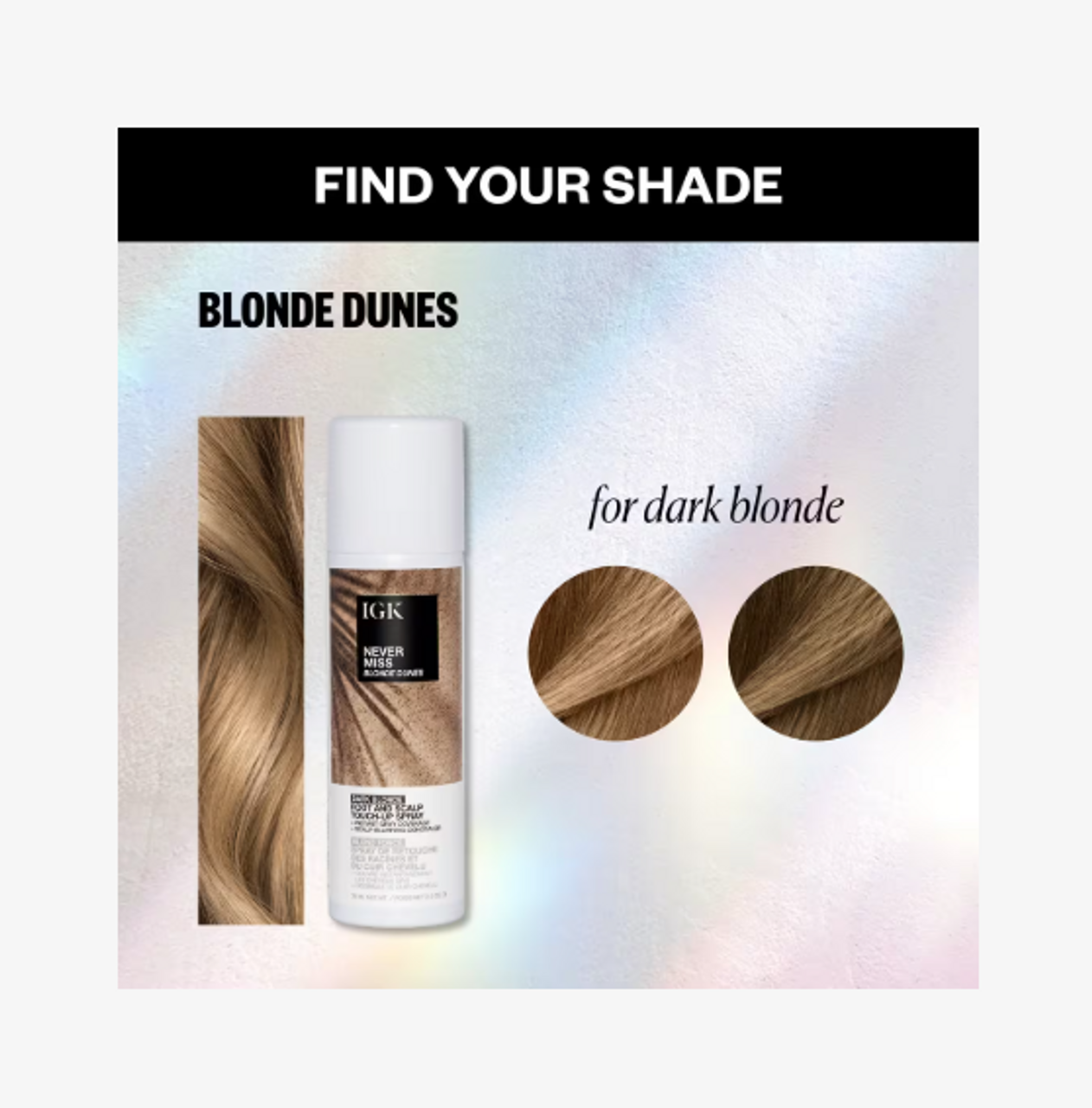 IGK Never Miss Root-Scalp Spray Dark Blonde