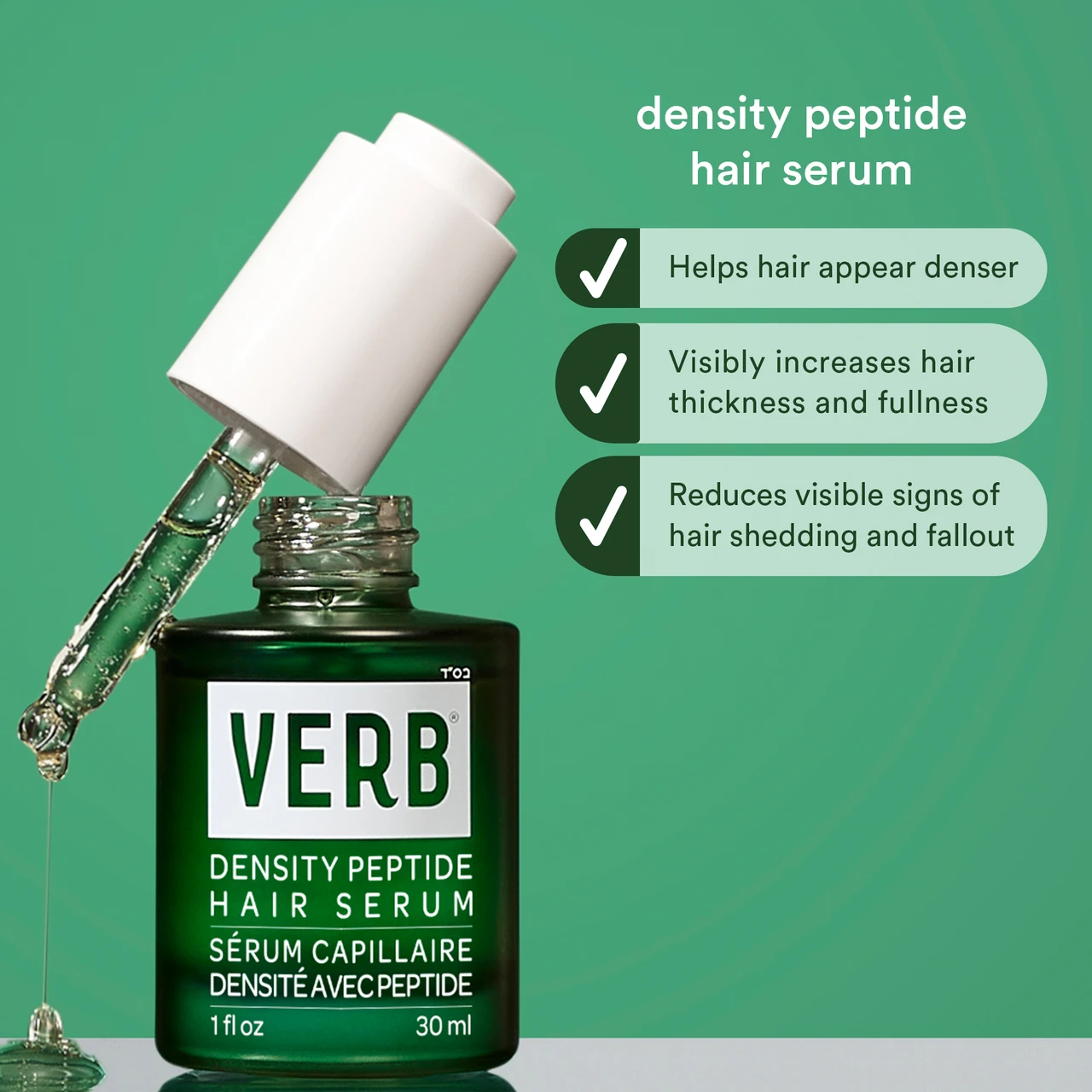 Verb Jumbo Density Peptide Hair Serum 2 oz