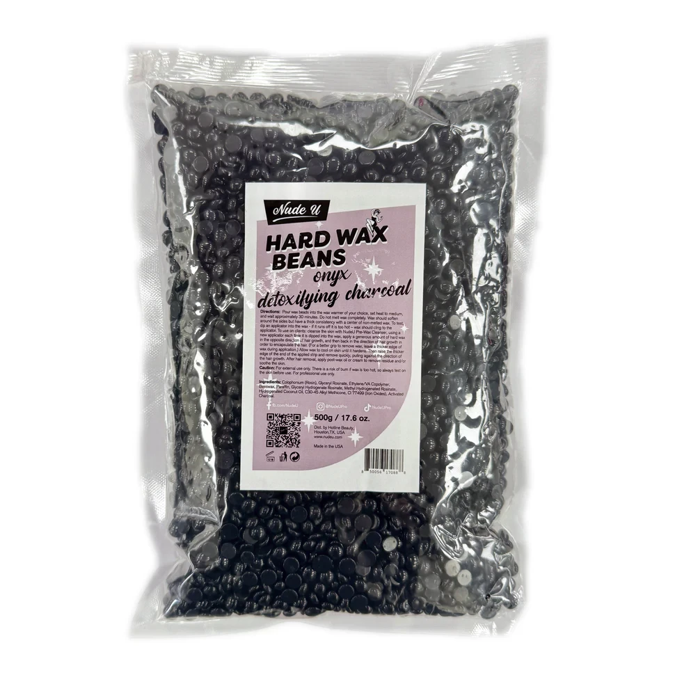 Nude U Onyx Detoxifying Charcoal Hard Wax 500g