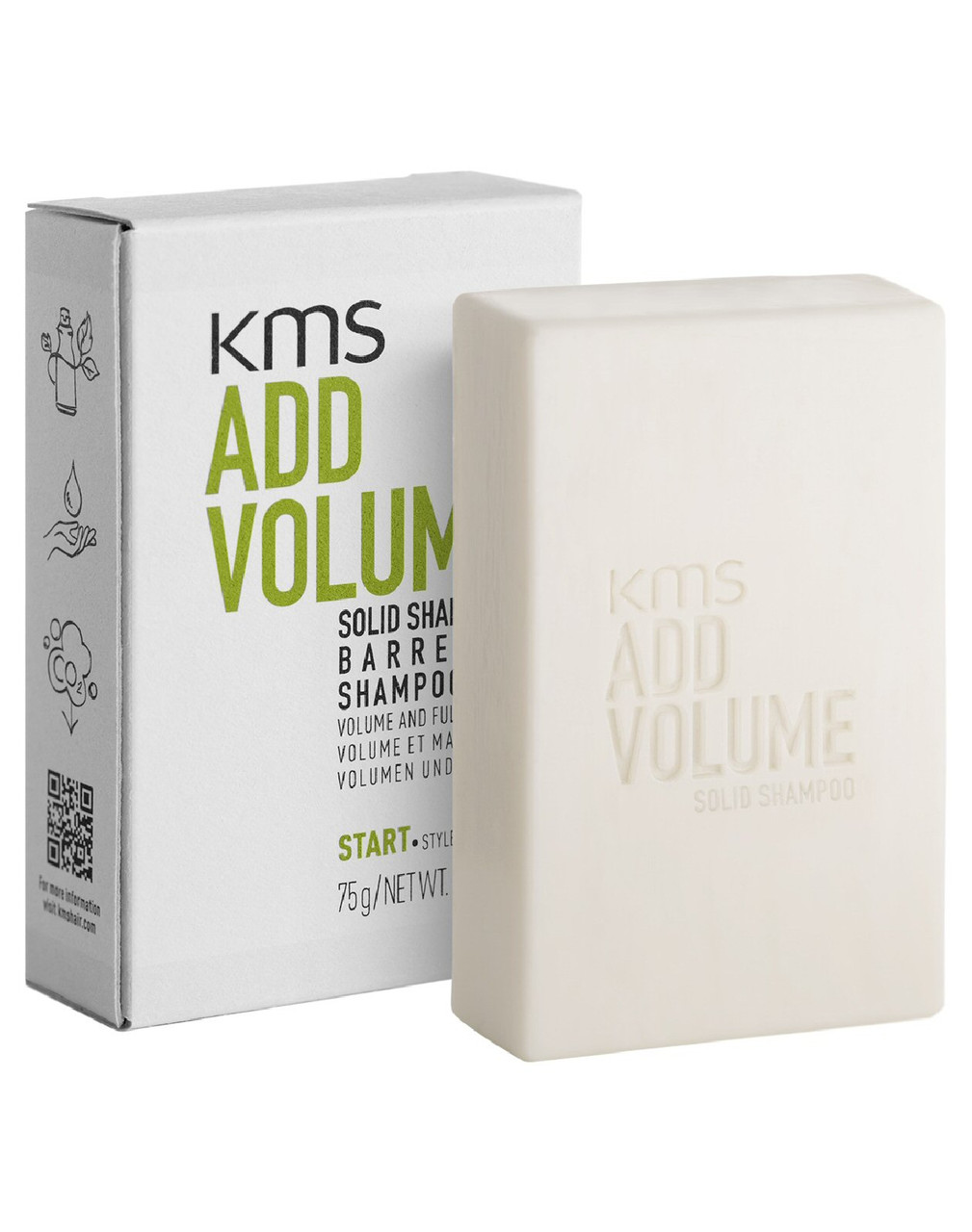 KMS ADDVOLUME Solid Shampoo Bar 75g