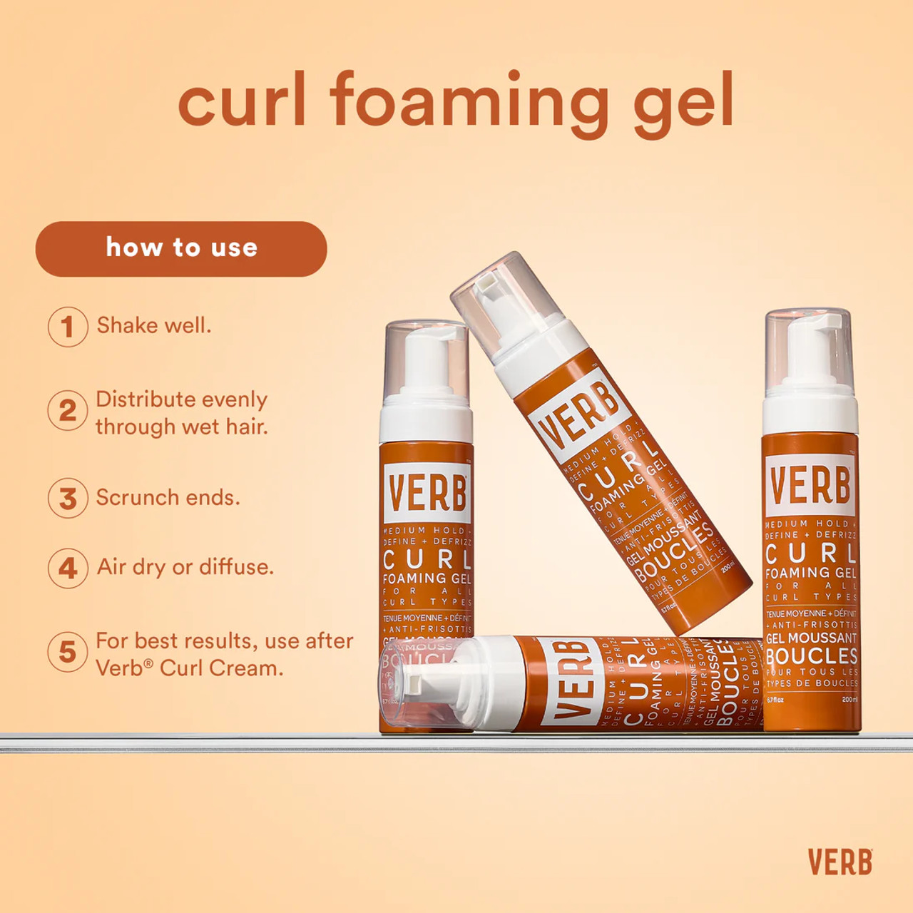 Verb NEW Curl Foaming Gel 6.7oz