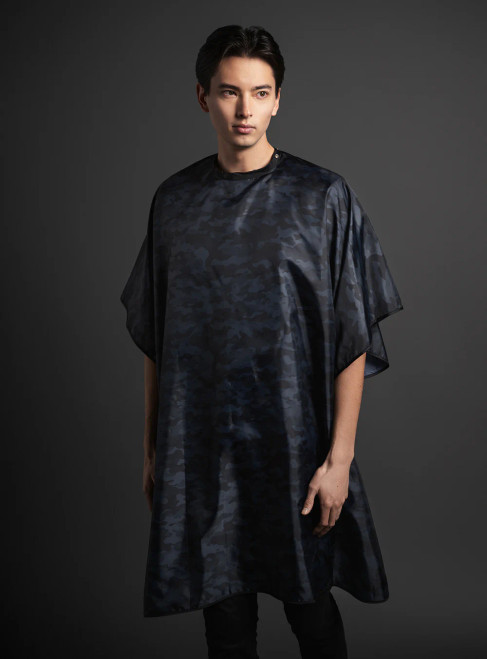 Fromm F7041 Black Camo Barber Cape 44X58