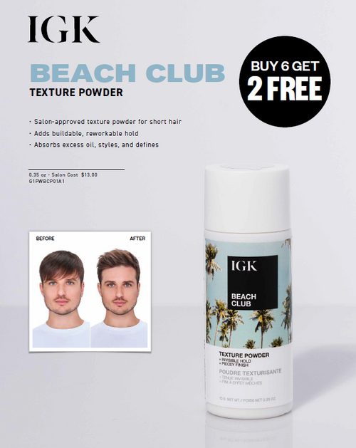 IGK> BEACH CLUB TEXTURE POWDER 6+2 J/F26