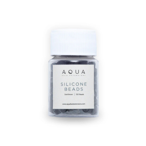 AQUA 3MM DARK BROWN SILICONE BEADS 300ct