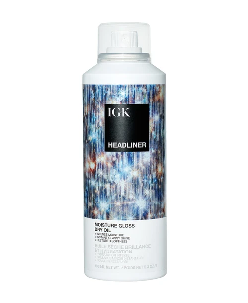 IGK HEADLINER MOISTURE GLOSS DRY OIL 5oz
