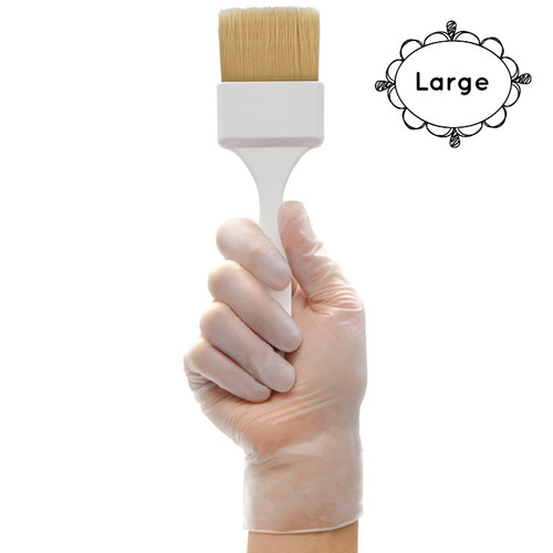 Product Club Powder Free Clear Vinyl Gloves 100ct-LARGE