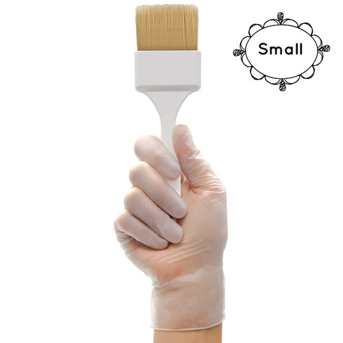 Product Club Clear Vinyl Gloves W/Powder 100ct-SMALL