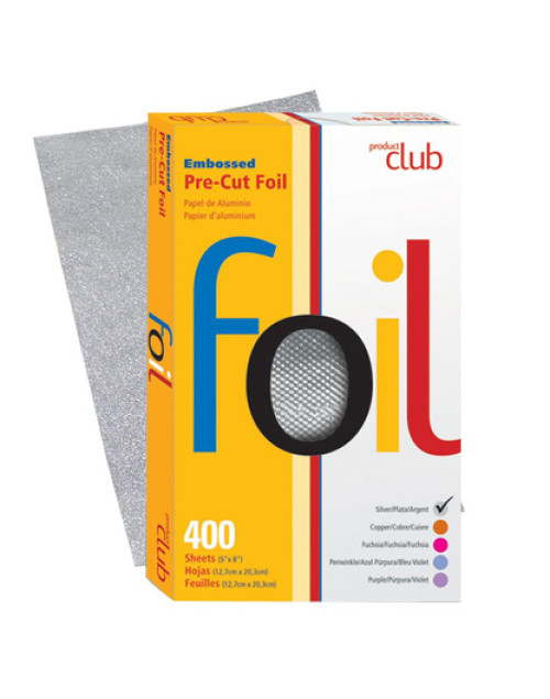 Product Club 5x8 Pre Cut Embossed Foil 400ct-SILVER