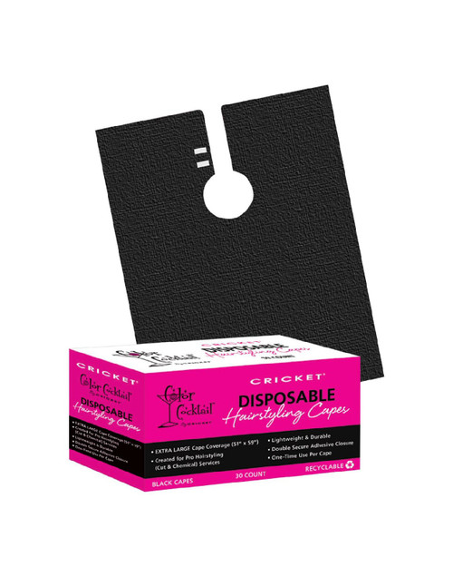 Cricket Color Cocktail Disposable Capes 30ct