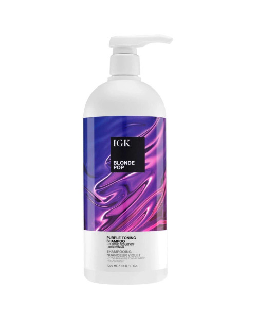 IGK Blonde Pop Purple Shampoo 33oz IGK Blonde Pop Purple Shampoo 33oz