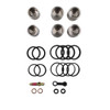 Kawasaki ZX-9R Ninja, ZX9R, Stainless Steel Caliper Piston & Seals Set (Tokico 6 Pot)