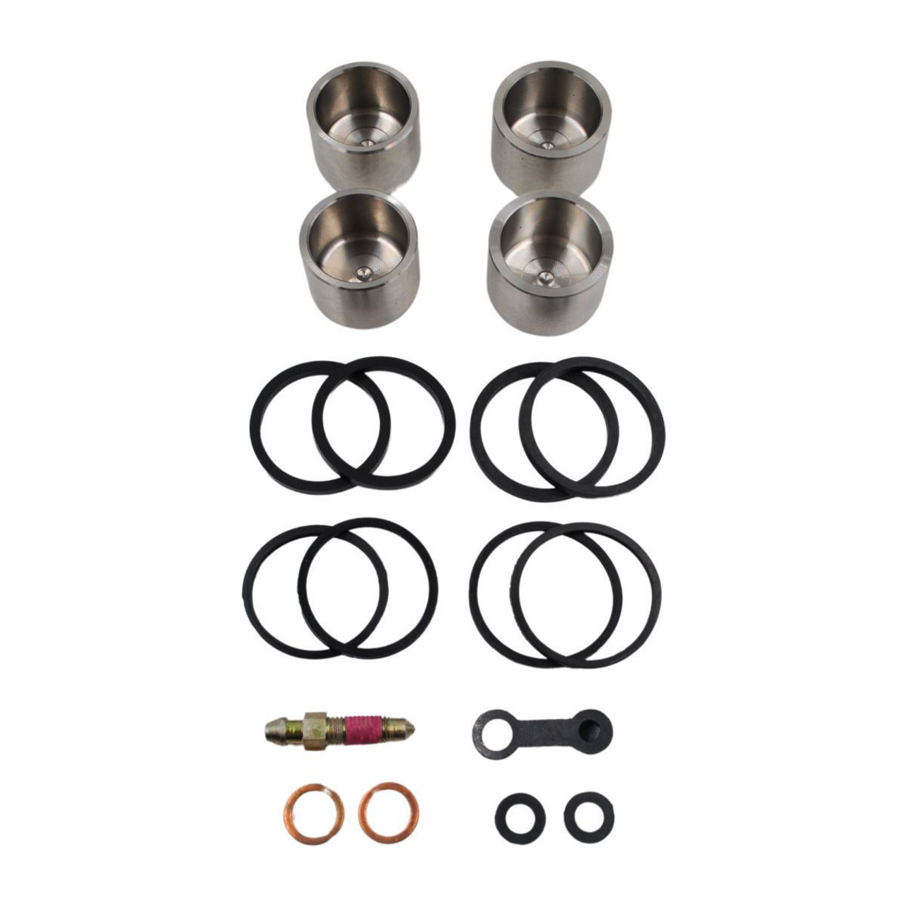 Suzuki GSF1200 1996-2006 stainless pistons & Seal set (Nissin 4 pot)