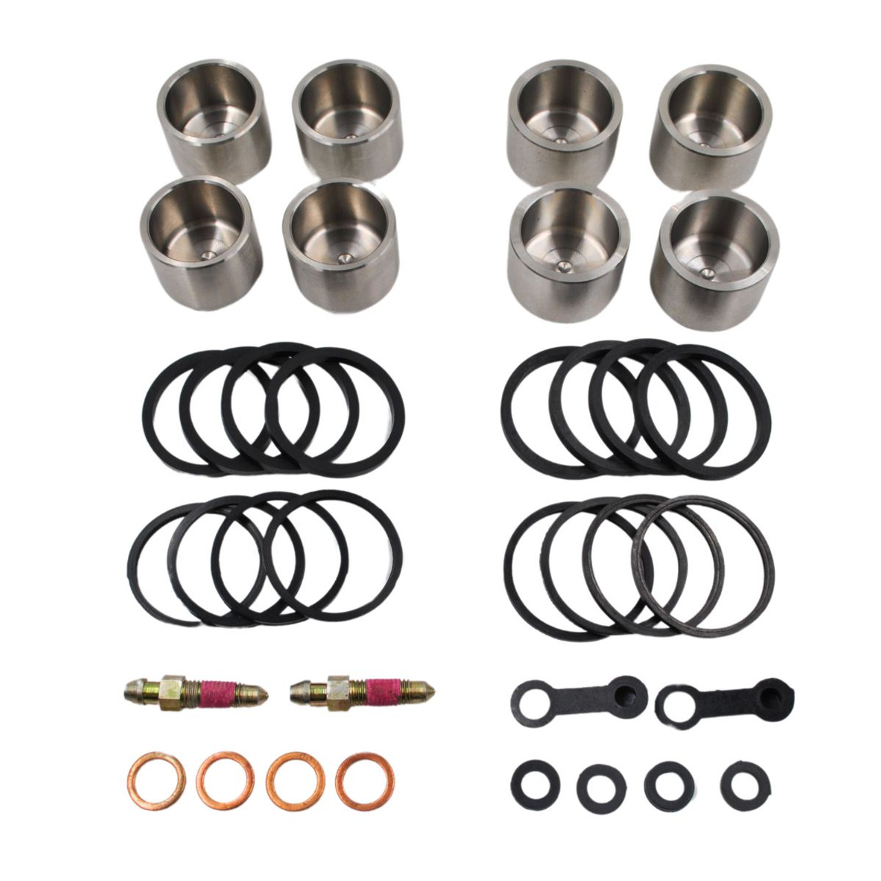 Suzuki GSX-R750 2000-2007 stainless pistons & Seal set (Tokico 4 pot x2)