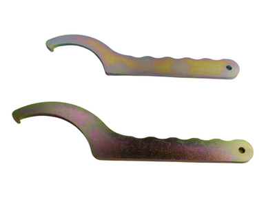 Universal Rear Shock Absorber Wrench - Double-Sided C-Spanner Tool For Adjusting